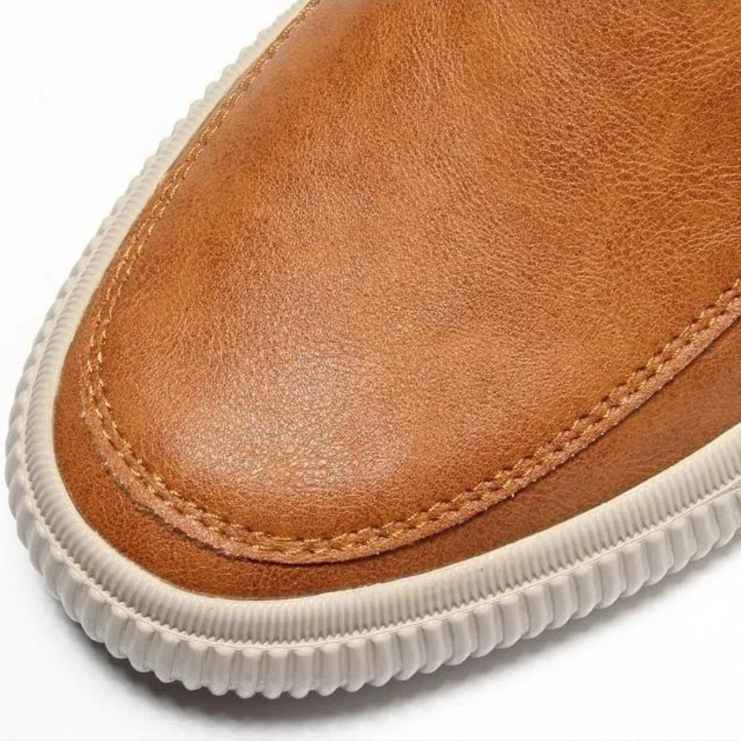 GABRIEL - TIMBERLAND LEATHER SLIP-ON SHOES