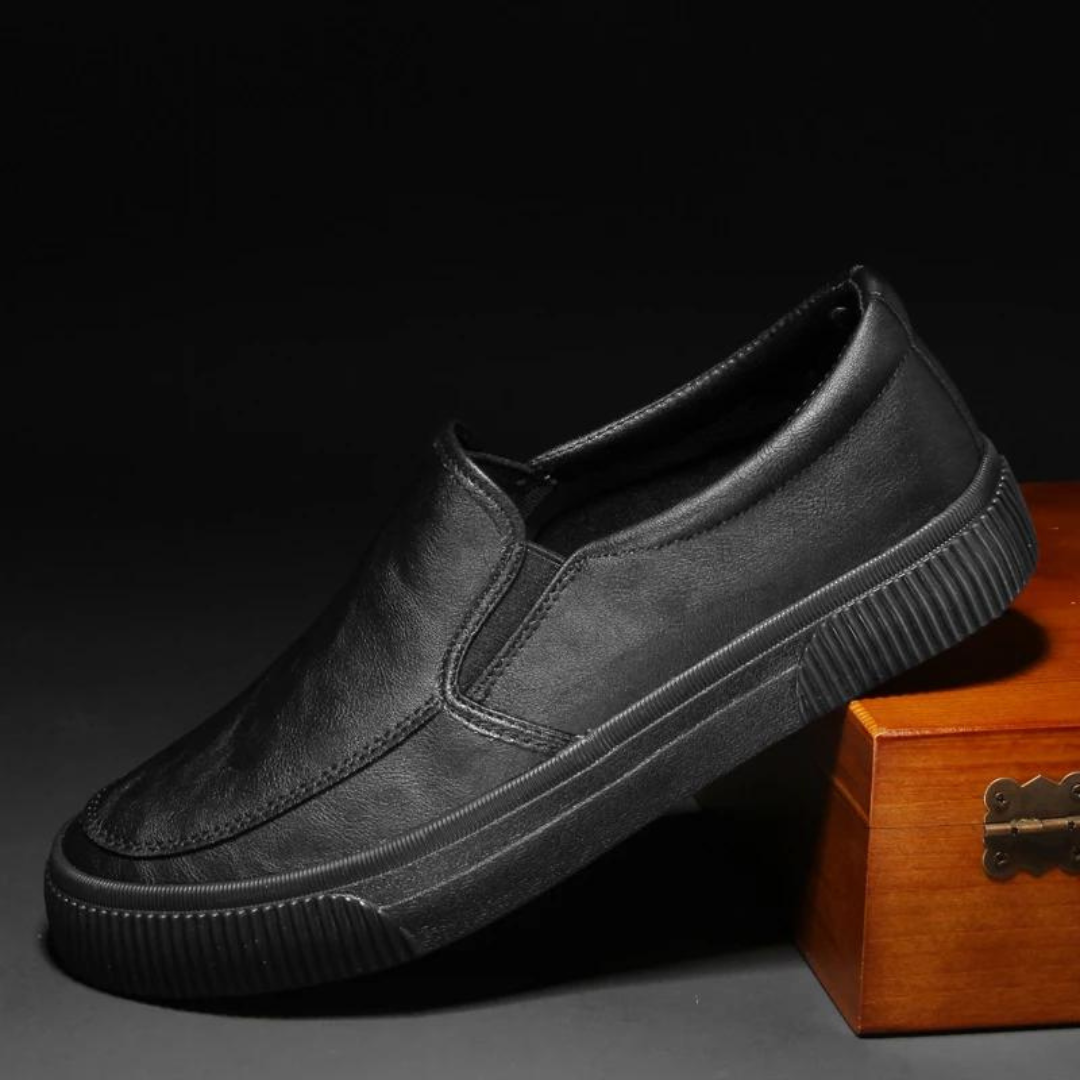 GABRIEL - TIMBERLAND LEATHER SLIP-ON SHOES