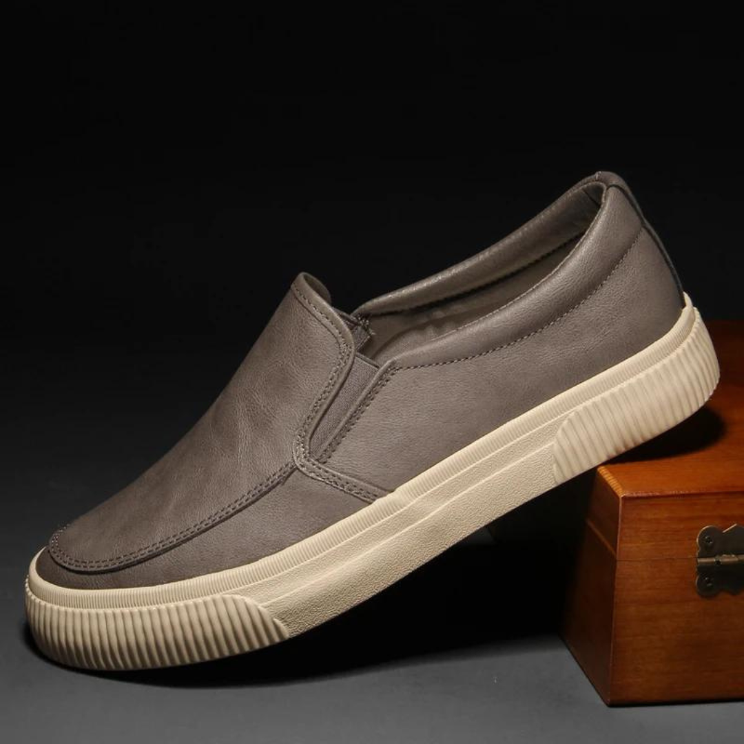 GABRIEL - TIMBERLAND LEATHER SLIP-ON SHOES