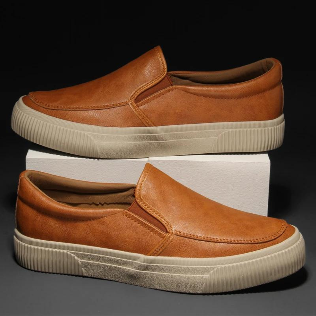 GABRIEL - TIMBERLAND LEATHER SLIP-ON SHOES