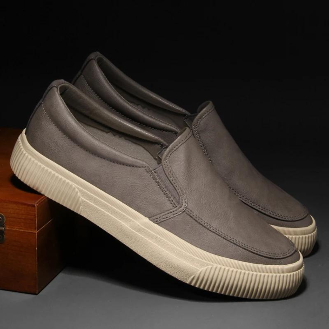 GABRIEL - TIMBERLAND LEATHER SLIP-ON SHOES