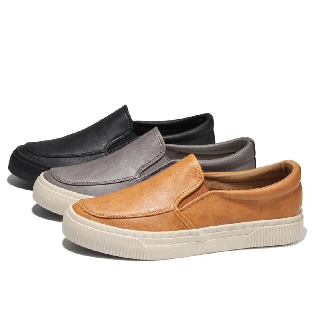 GABRIEL - TIMBERLAND LEATHER SLIP-ON SHOES