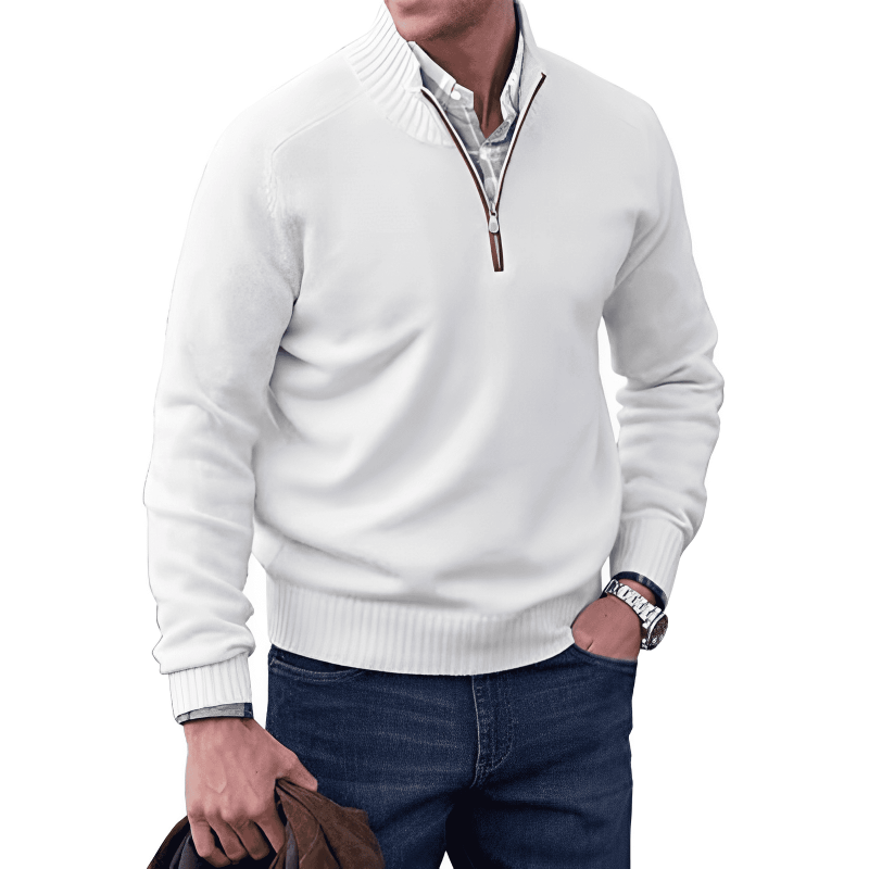 ALBIE - ELEGANT SWEATER WITH ZIPPER