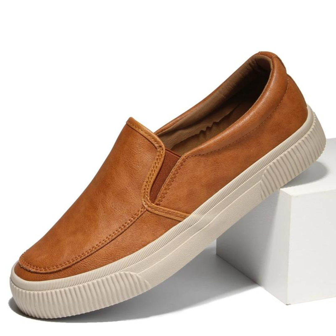 GABRIEL - TIMBERLAND LEATHER SLIP-ON SHOES