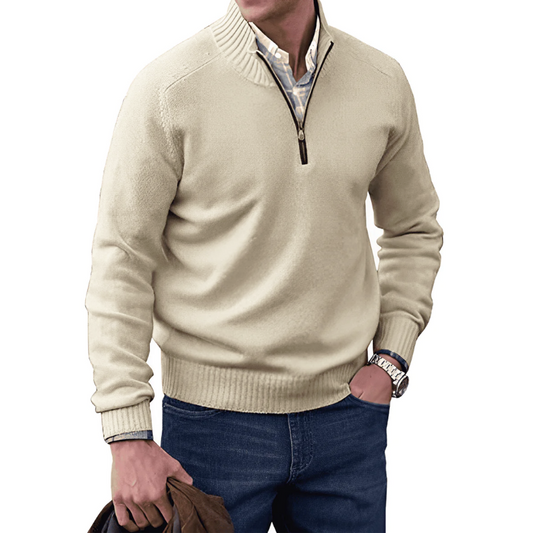 ALBIE - ELEGANT SWEATER WITH ZIPPER