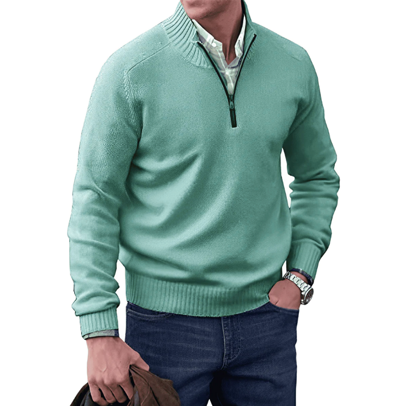 ALBIE - ELEGANT SWEATER WITH ZIPPER