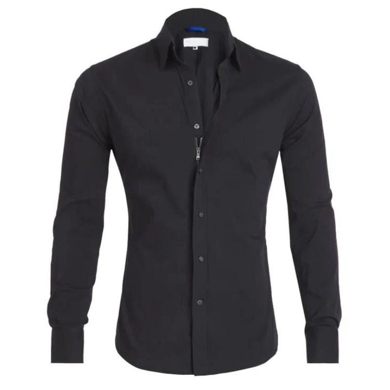 COREY - Wrinkle-Free Zip Shirt