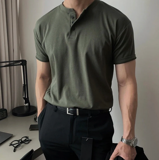 SANTONI - COLLARED T-SHIRT